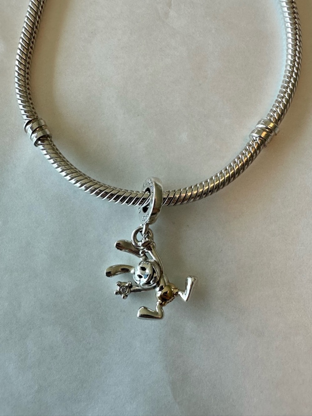 Pandora Disney 100th Anniversary Oswald Dangling Bracelet Charm